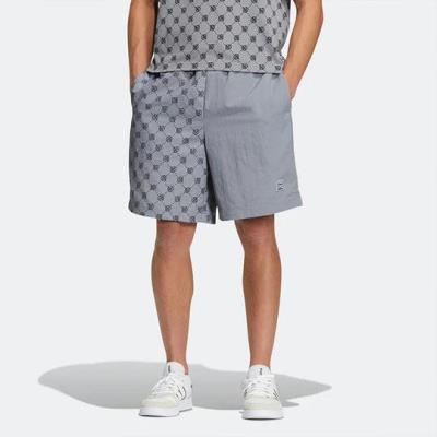 Quần Short Neo Pattern Printing Lacing Casual ''Gray'' [IB5847]