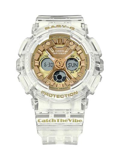 Đồng Hồ CASIO BABY-G ' white/ gold ' [ ba 130cvg 7adr ]