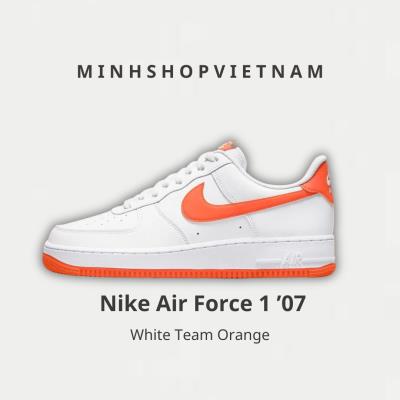 -35% Giày Nike Air Force 1 ’07 ‘White Team Orange’ [DC2911-101]