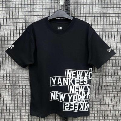 New Era Yankees T-Shirt Black White Hip Letters *12558456*