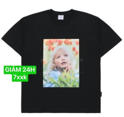 Áo thun ADLV - Baby Face Flower Garden Girl Black [SSBKBF-FWG] ÁP DỤNG CHUYỂN KHOẢN