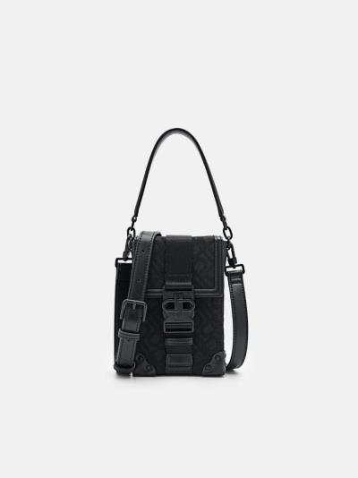 Túi PEDRO  Mini Icon rectangular crossbody bag 'Black' [PM2-26320222-1]