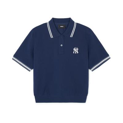 Áo Thun Polo MLB Varsity Half Zip Up New York Yankees 'NAVY' [ 3fpqb0243 50nys ]