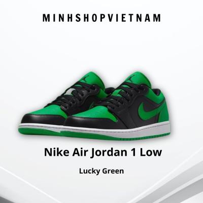 Giày Nike Air Jordan 1 Low GS 'Lucky Green' [553560 065]