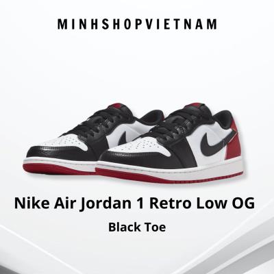 Giày Nike Air Jordan 1 Retro Low OG 'Black Toe' [CZ0790-106]