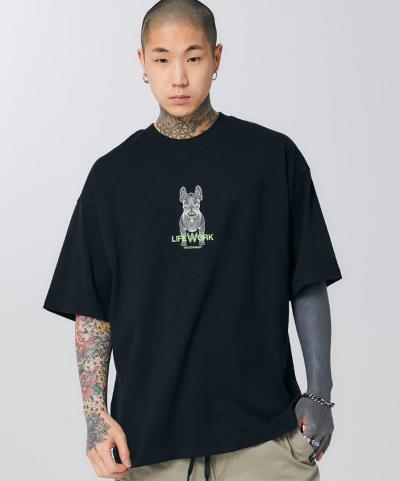 NEW ITEM Áo Thun Life Work Small Ladok Black [lw235ts997]