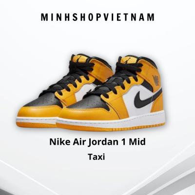 ~Sale Giày Nike Air Jordan 1 Mid Taxi (GS) [554725 701]