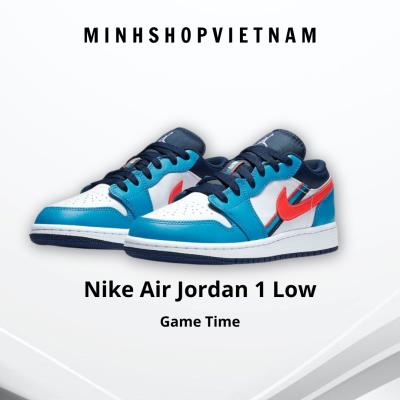 Giày Nike Air Jordan 1 Low 'Game Time' GS ** [CV4892 100]