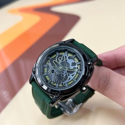 Đồng Hồ MLB Baseball Gear Dial Silicone Quartz Green [MLB-TP610-1]