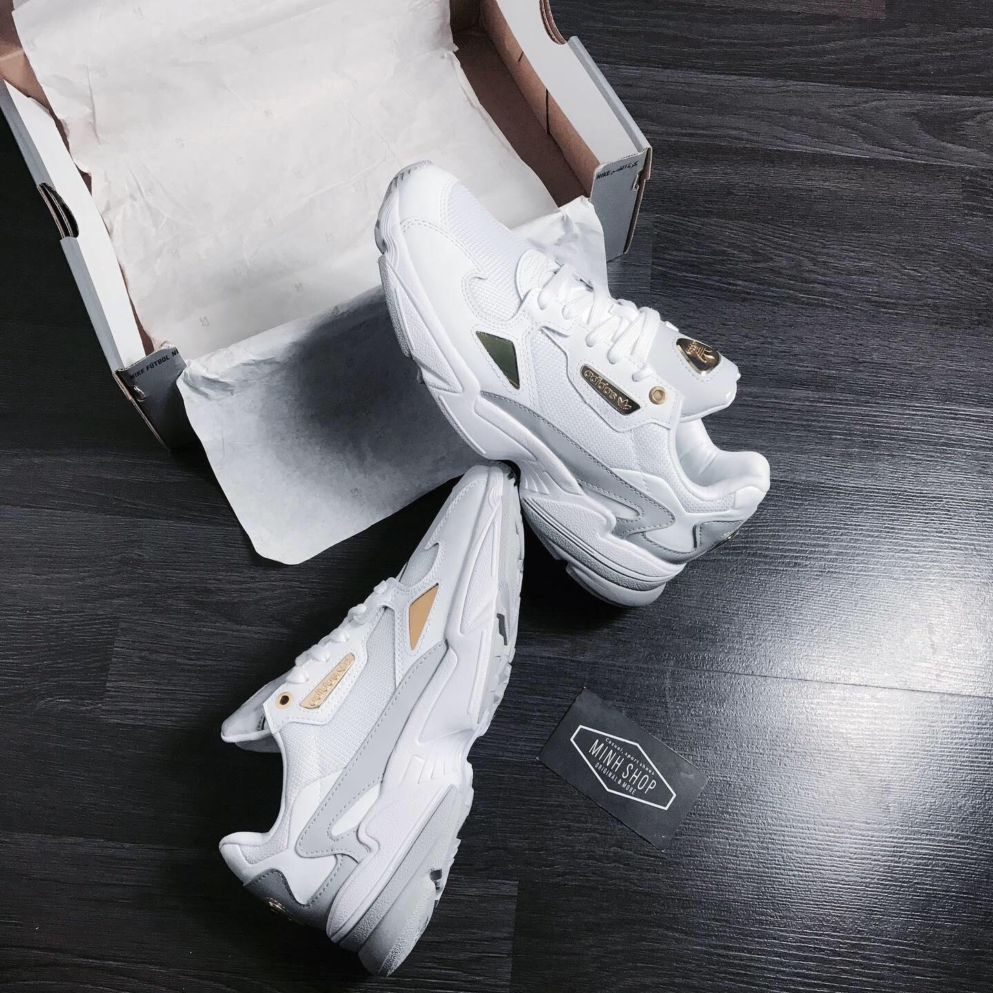Hàng Chính Hãng Adidas Falcon 'White Gold Metallic
