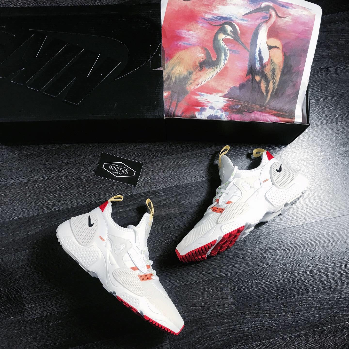 Nike huarache edge heron preston white on sale