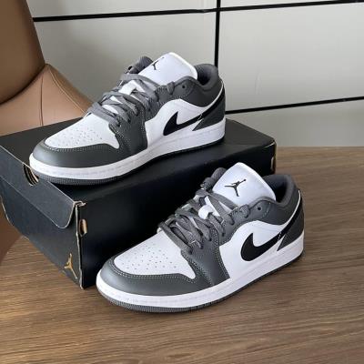 Giày Nike Air Jordan 1 Low GS 'Iron Grey' [553558 152]