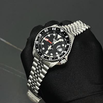 Đồng Hồ Seiko 5 Sport GMT Metal Black / Silver [SSK001K1]