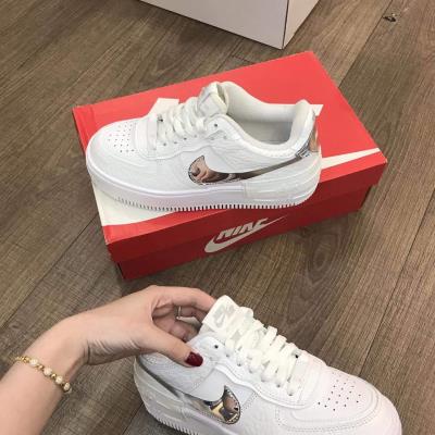 ~Sale Giày Nike Air Force 1 Shadow White/Siliver Logo [DQ0837-100]