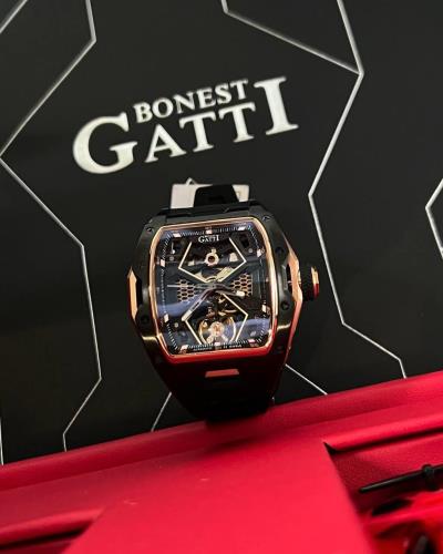 Đồng Hồ Bonest Gatti Ghost 'Black/Gold' [BG5501-A4]