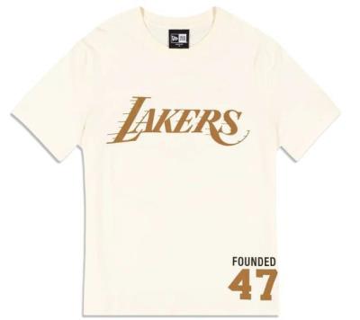 Áo Thun New Era FEATURES A SCREEN LAKERS 'Ivory' [13003261]