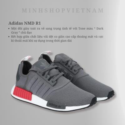 Giày Adidas NMD R1 Grey/Red SS23 [bd7730]