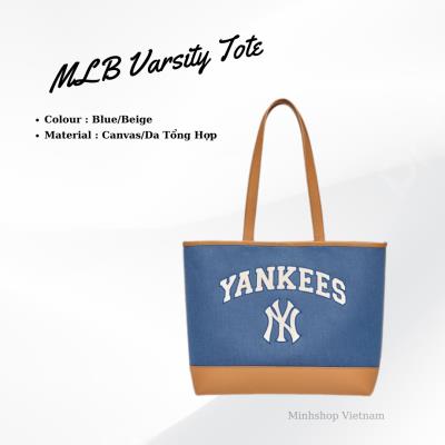 Túi MLB Tote Varsity New York Yankees Beige Blue [3AORL103N 50INS]