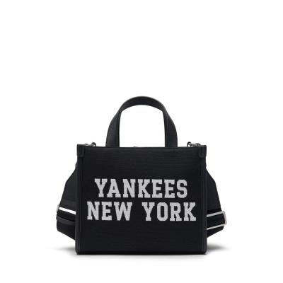 Túi MLB Korea Varsity Jacquard Tote Bag New York Yankees ''Black'' [3AORS024N 50BKS]