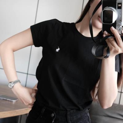 Áo Thun Polo Ralph Lauren Crew Short Sleeve ''BLACK'' - Woman [211747407004]