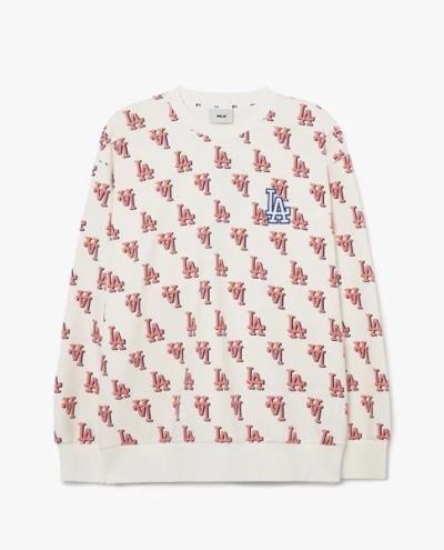 16434 - Áo Sweater MLB Monogram Los Angeles White logo