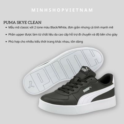 Giày Puma Skye Clean Black White ''380147 01''  ÁP DỤNG CHUYỂN KHOẢN