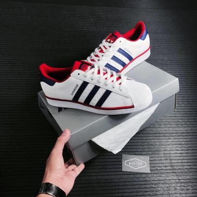 ~SALE Adidas Superstar Cloud White/Pur/Red** [FV4189]