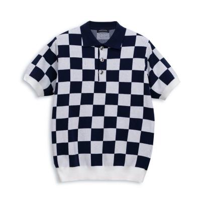 Áo Polo FRANCIS MANTINI Sportswear Checkerboard 'Navy /White'