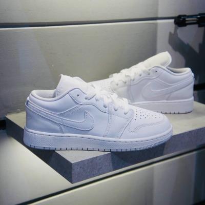 19080 - Giày NIKE AIR JORDAN 1 (GS) 'ALL WHITE'