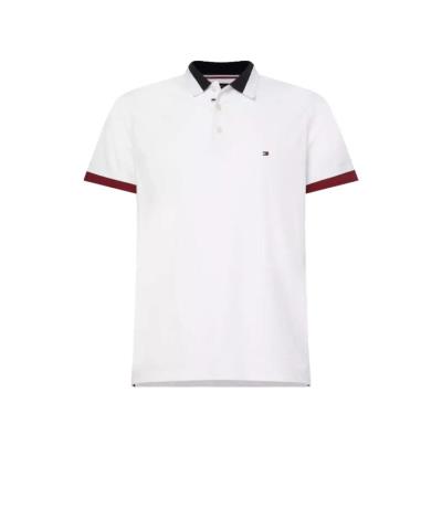 ÁO POLO TOMMY Contrast Collar Detail T-Shirt 'WHITE' [ 78J9449 100 ]