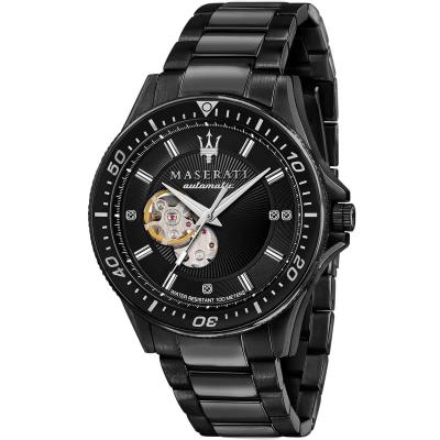 Đồng Hồ Maserati Sfida Automatic Diamond ''Perfect Black'' [R8823140005]