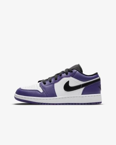 ~Sale Giày Nike Air Jordan 1 Low "Court Purple" GS  ** [553560 500]