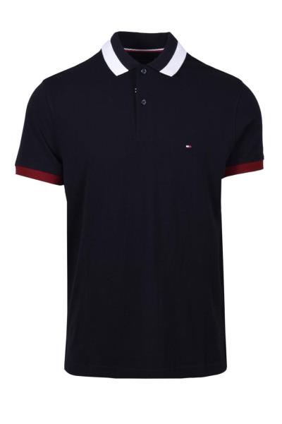 ÁO POLO TOMMY Contrast Collar Detail T-Shirt 'NAVY' [ 78J9449 410 ]