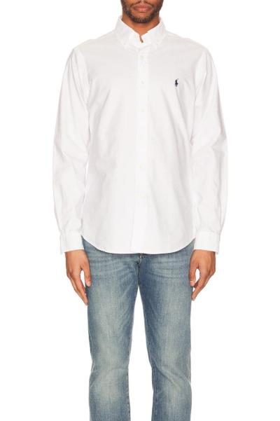 ÁO SƠ MI Polo Ralph Lauren - Garment Dyed Oxford Shirt ''White'' [710729232003]