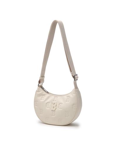 Túi MLB Embo Monogram Boston crossbody Bag 'Cream ' [3acrs024n 43crd]