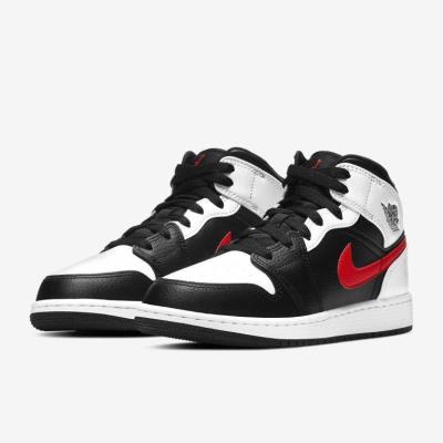 10081 - Giày Nike Jordan 1 Mid Black 'Chile Red'