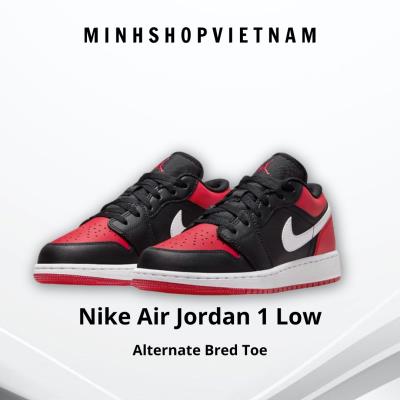 Giày Nike Air Jordan 1 Low Alternate Bred Toe [553560 066]