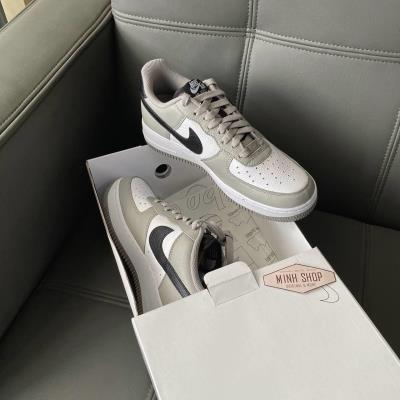 Giày Nike Air Force 1 Custom Low By You White/Grey/Black Cust [DV3907 900]