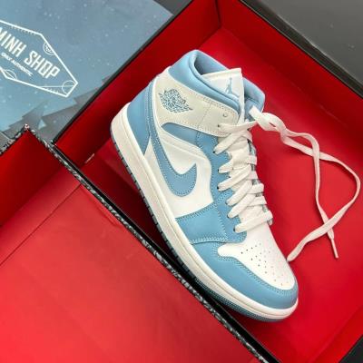 Giày Nike Air Jordan 1 Mid University Blue [BQ6472 141]