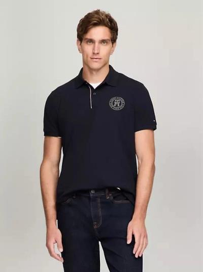 Áo Polo Tommy Hilfiger Regular Fit Solid With Embroidered Navy [78jb243 410]