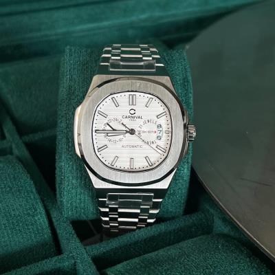 Đồng Hồ Carnival ''White/Silver'' [8158G]