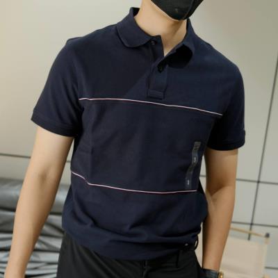 Áo Polo Tommy Hilfiger Regular Fit with Stripe Designs 'Navy' [MW38125 400 DWS ]