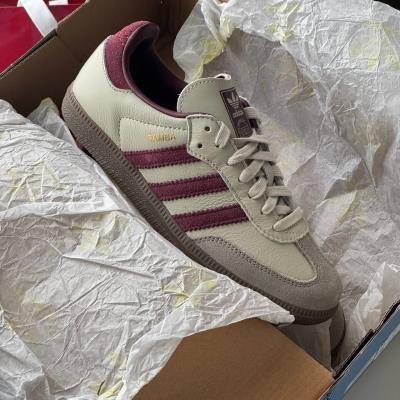 Giày Adidas Samba OG ''Putty Grey / Maroon'' [ID1482]