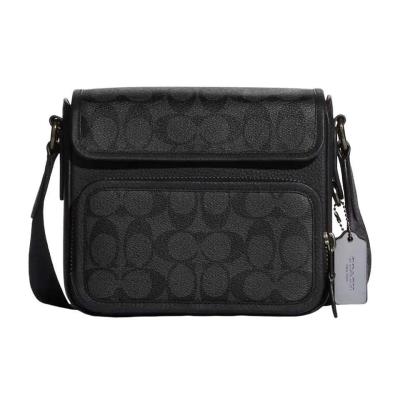 Túi Coach Sullivan Flap Crossbody In Signature Canvas 'Black' [c9870]