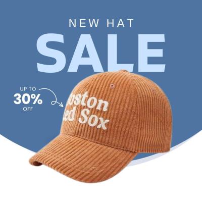 18165 - Nón MLB Teddy Corduroy Boston Red Sox Brown