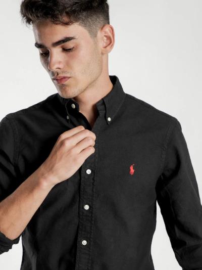 ÁO SƠ MI Polo Ralph Lauren Standard Fit Oxford Sport Shirt 'Black' [ 710733596001] [710716303002]