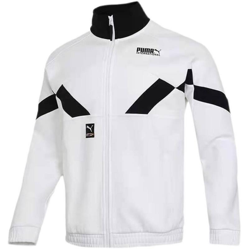 Áo Khoác Puma Logo Sports Stand Collar Jacket White [531339 02]