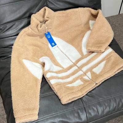 Áo Khoác Adidas Clover Fleece Jacket 'Beige' [IX4372]