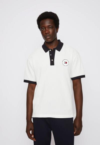 Áo Polo Tommy Hilfiger Banner Big Back Logo ''White/Red'' [MW36984 100]