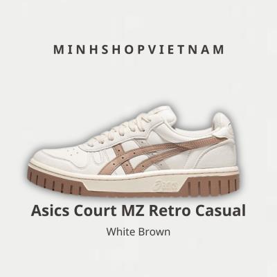 Giày Asics Court MZ Retro Casual 'White Brown' [1203A127-105]